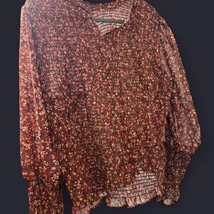 Terra & Sky Multicolor Floral Top